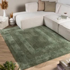 Teppich Skandinavisch - Lova Border Grün