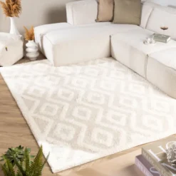 Teppich Skandinavisch - Lova Diamond Creme