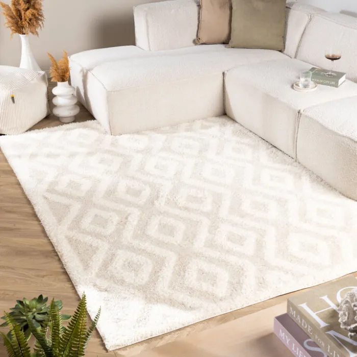 Teppich Skandinavisch - Lova Diamond Creme