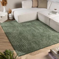 Teppich Skandinavisch - Lova Frames Grün