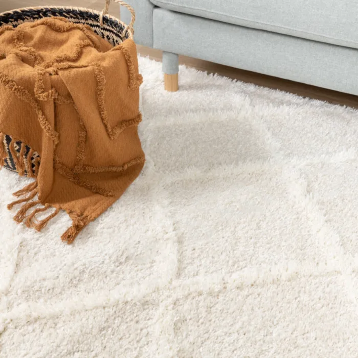 Teppich Skandinavisch - Lova Lines Creme
