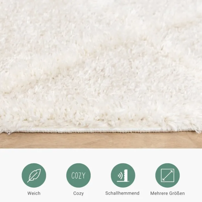 Teppich Skandinavisch - Lova Lines Creme