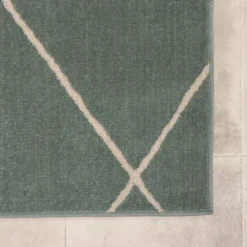 Teppich Skandinavisch - Odin Lines Grün