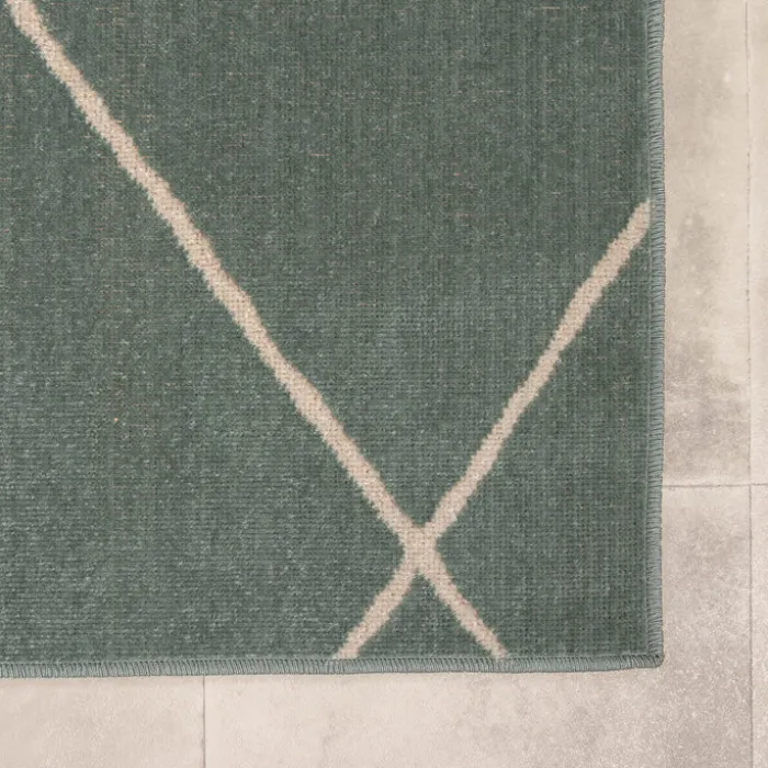 Teppich Skandinavisch - Odin Lines Grün