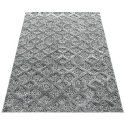 Teppich Skandinavisch - Pitea Tile Grau
