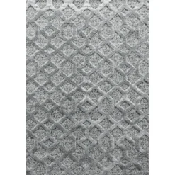 Teppich Skandinavisch - Pitea Tile Grau