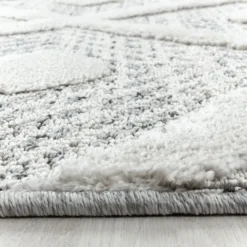 Teppich Skandinavisch - Pitea Ethno Creme Grau