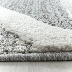 Teppich Skandinavisch - Pitea Lines Grau Creme