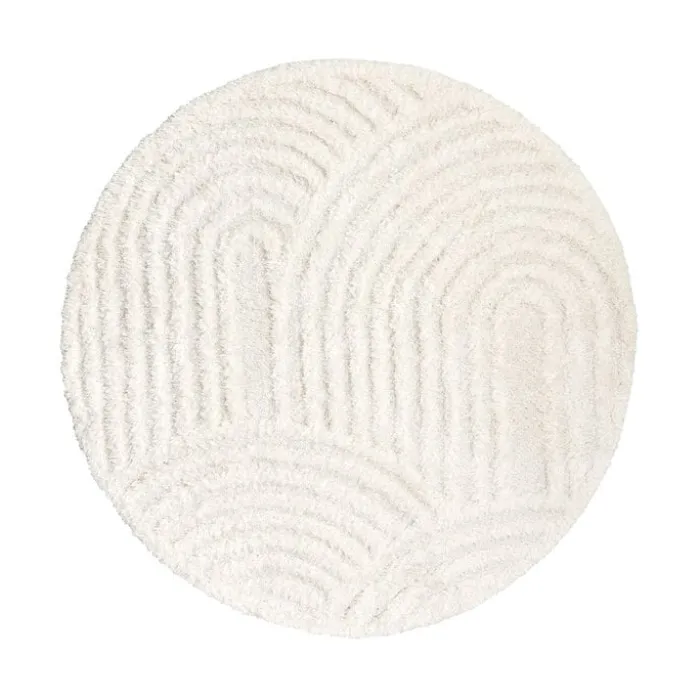 Teppich Skandinavisch Rund - Lova Arches Creme