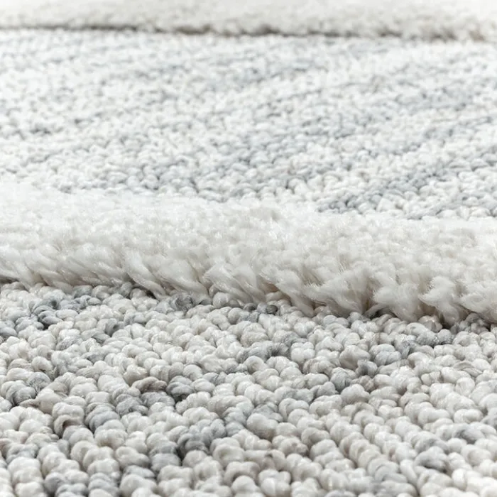 Teppich Skandinavisch Rund - Pitea Diamond Grau