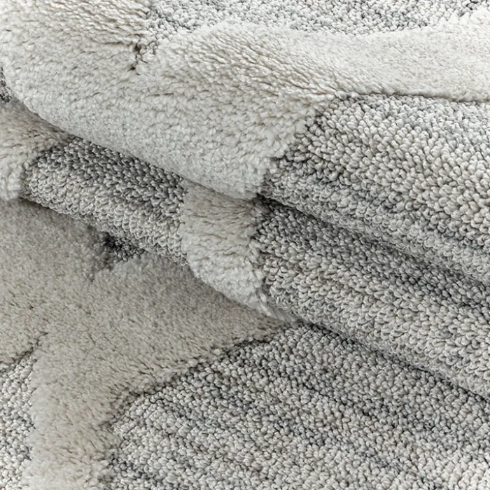 Teppich Skandinavisch Rund - Pitea Diamond Grau