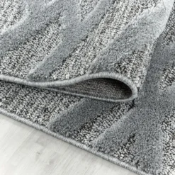 Teppich Skandinavisch Rund - Pitea Double Grau