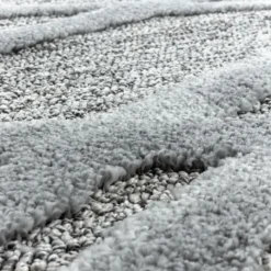 Teppich Skandinavisch Rund - Pitea Double Grau