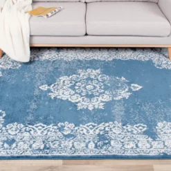 Teppich Vintage - Adore Medaillon Blau