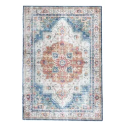 Teppich Vintage - Azara Hellblau