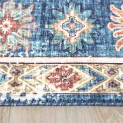 Teppich Vintage - Azara Yasmin Hellblau