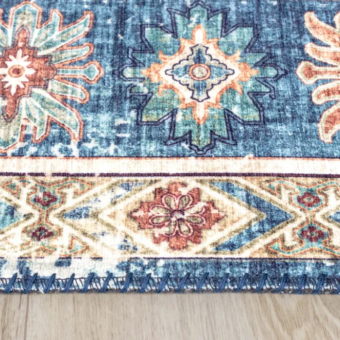 Teppich Vintage - Azara Yasmin Hellblau