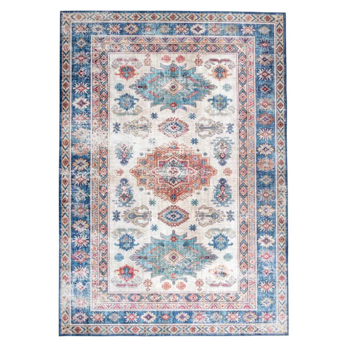 Teppich Vintage - Azara Yasmin Hellblau