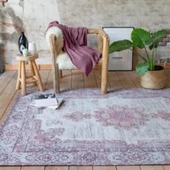 Teppich Vintage - Dreams Grau Rosa