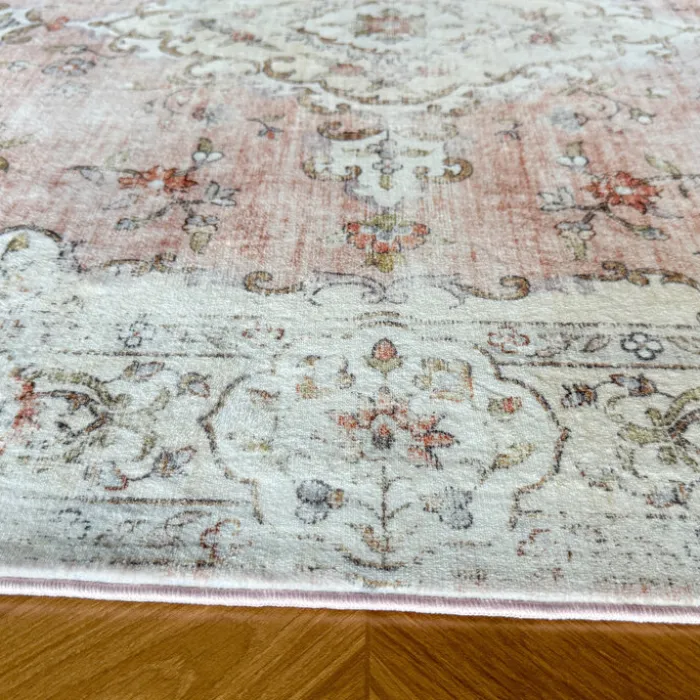 Teppich Vintage - Ember Medaillon Rosa