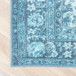 Teppich Vintage - Estate Medaillon Hellblau