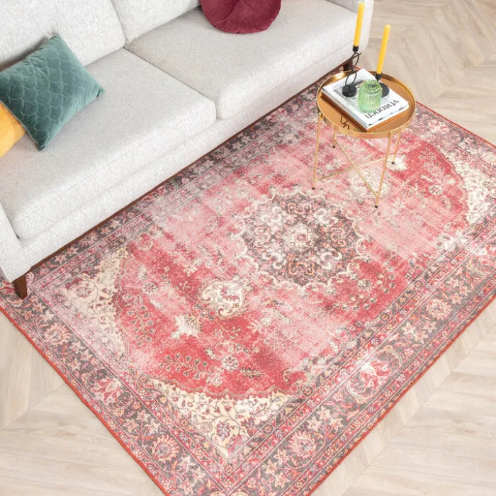 Teppich Vintage - Estate Medaillon Rot