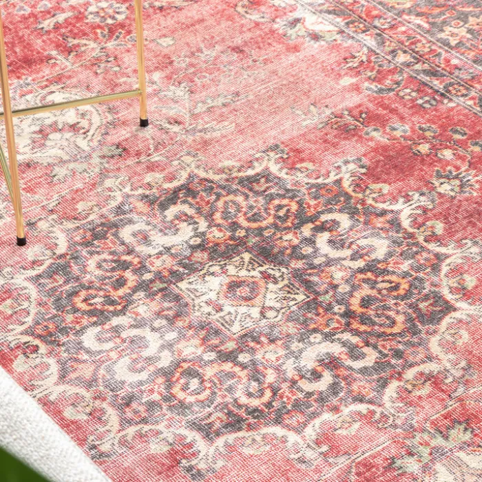 Teppich Vintage - Estate Medaillon Rot