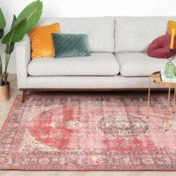 Teppich Vintage - Estate Medaillon Rot