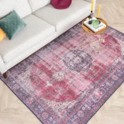 Teppich Vintage - Estate Medaillon Bordeaux Rot