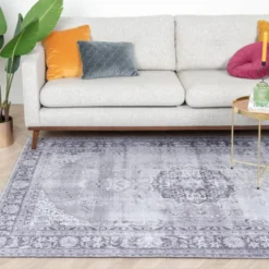 Teppich Vintage - Estate Medaillon Grau