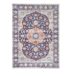 Teppich Vintage - Imagine Medaillon Blau