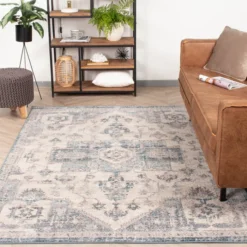 Teppich Vintage - Inspire Creme Blau 215