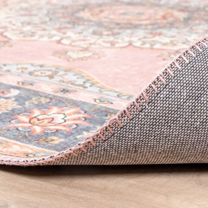 Teppich Vintage - Lily Medaillon Rosa