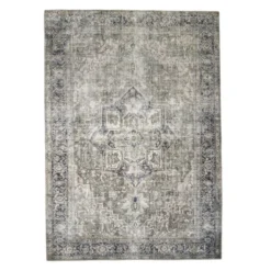 Teppich Vintage - Lugan Grün Grau