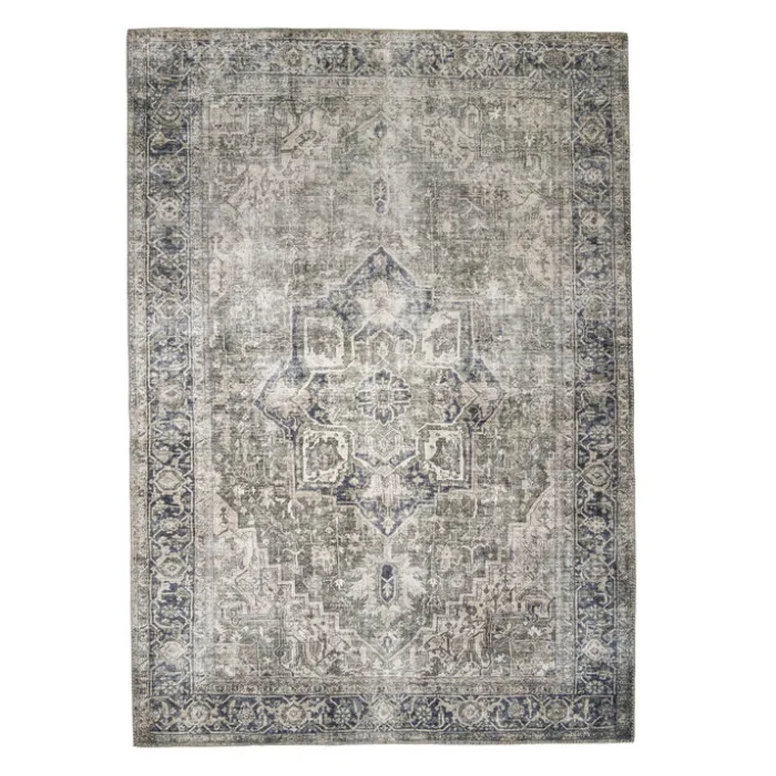 Teppich Vintage - Lugan Grün Grau