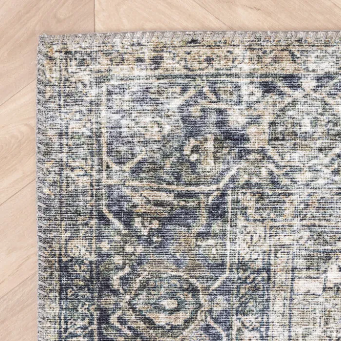 Teppich Vintage - Lugan Grün Grau