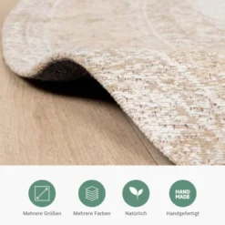 Teppich Vintage Rund - Admire Beige