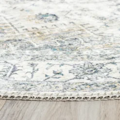 Teppich Vintage Rund - Lago Grau