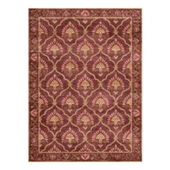 Teppich Vintage - Sage Grid Rot