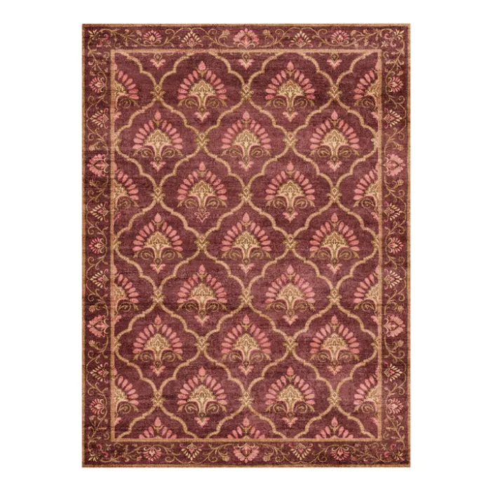 Teppich Vintage - Sage Grid Rot