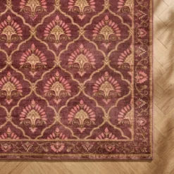 Teppich Vintage - Sage Grid Rot
