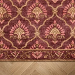 Teppich Vintage - Sage Grid Rot