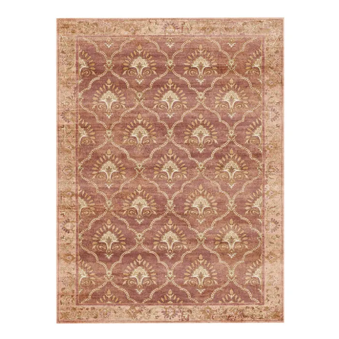 Teppich Vintage - Sage Grid Terracotta