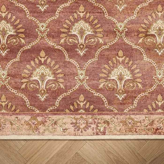 Teppich Vintage - Sage Grid Terracotta