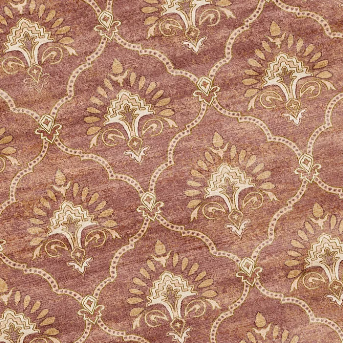 Teppich Vintage - Sage Grid Terracotta