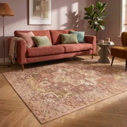 Teppich Vintage - Sage Medaillion Terracotta