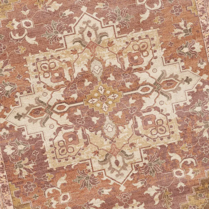 Teppich Vintage - Sage Medaillion Terracotta