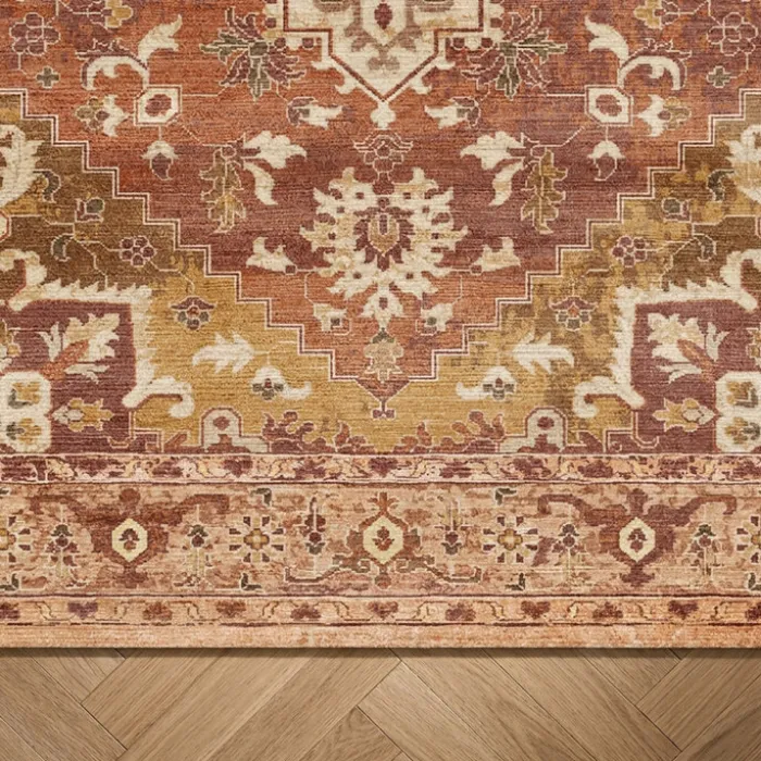 Teppich Vintage - Sage Medaillion Terracotta