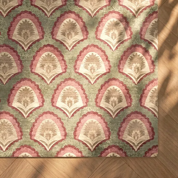 Teppich Vintage - Sage Pattern Grün