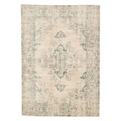 Teppich Vintage - Spring Ethnic Creme Grün